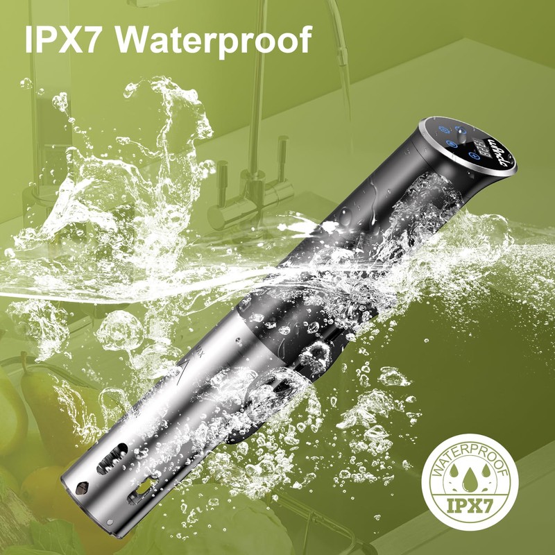 Sous Vide, Wancle 1100W Immersion Circulator, IPX7 Sous Vide Cooker,