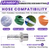 Josaton Josaton 4 Pcs Barb Hose Fitting, Stainless Steel 1/2