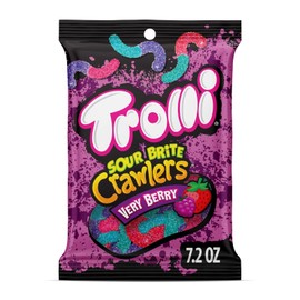 Undisclosed Trolli Sour Brite Crawlers, Candy, Very Berry, Sweet and Sour, Gummy Worms, 7.2