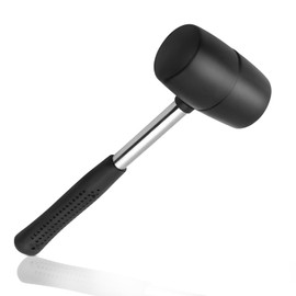 YCLFHOO Rubber Mallet,12oz Camping Hammer with Sturdy Handle,26 * 8cm Tent Peg Mallet for Tents/Canopies/Camping/Outdoors