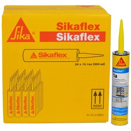 AWF PRO Sikaflex 1a Kit - One Component, Flexible, Non Sag, Polyurethane Concrete and Masonry Sealant for Vertical and Horizontal Surfaces, Sikaflex 1a 10 oz Aluminum Gray (24)