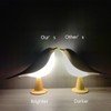 Xhope4u Small Cordless Bedside Lamp, Bird Lamp Touch Sensor, LED