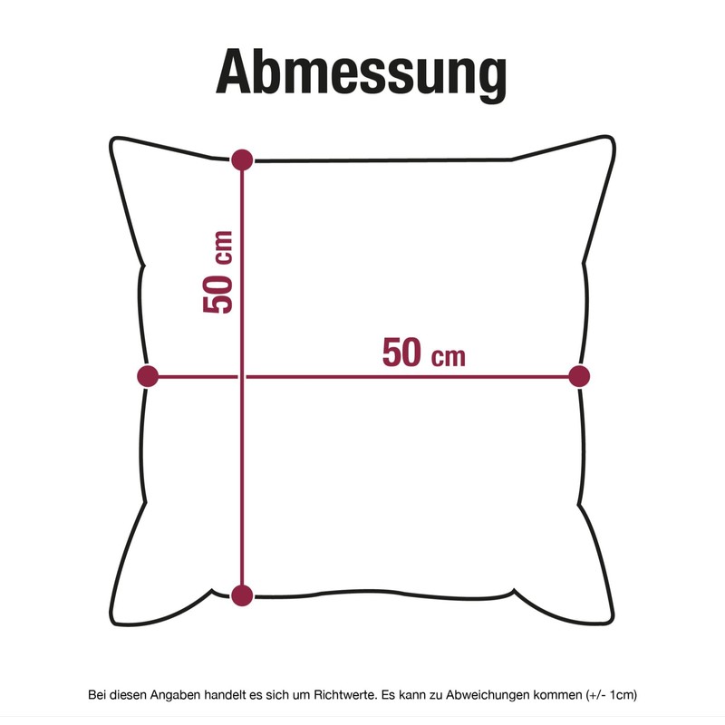 Cushion 50 x 50 cm – Guest Book 18th Birthday