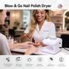 300W Professional Nail Dryer: 5X Faster Drying, Strong-Air Fan with