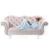 DecoKing Lazy TV Blanket, Microfibre Fleece Blanket with Sleeves, Pockets