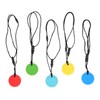 5pcs Teething Toys Silicone Skull Pattern Round Shape 5 Color