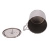 750ml Outdoor Titanium Water Mugs With Folding Handles Portable Camping