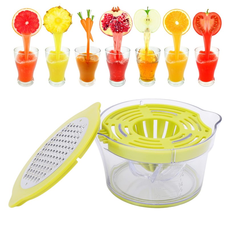 Manual Citrus Juicer, Clamshell Design Orange Lemon Lime Squeezer, 400ml