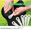 Glomora Lawn Mower Plastic Blade 24 Piece Replacement Kit For