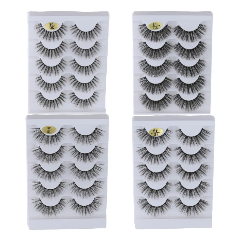 Pestañas Postizas 3d De Pelo Sintético Faux Mink