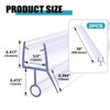 MATDDY 39" Shower Door Seal, 2-Pack 1/2" Frameless Glass Door