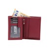 Leather Boxed Style wallet LEAS, red/cherry - ''LEAS Special Edition''
