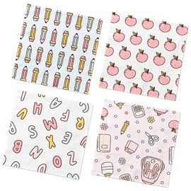 Back to School Decorations - 40Pcs Back to School Napkins First and Last Day of School Party Napkins Colorful School Themed Decoration for Kindergarten Graduation Party