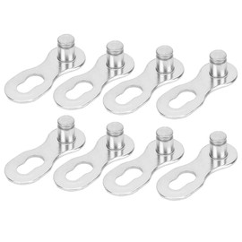 Health Gear, 4 Pairs Steel Bicycle 12 Speed Chain Missing Link 12 Speed Bicycle Connectors Bicycle Accessories Silver 4 Pairs Bickcly Accessories (Silver)