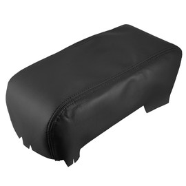X AUTOHAUX Center Console Cover Pad Waterproof Armrest Box Protector for Dodge Durango 2011 2012 2013 2014 2015 2016 2017 2018 2019 2020 2021 Black PU Leather