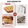 Renmxj Deviled Egg Containers with Lid, 28 Holes Reversible Acacia