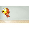 Goldfish Cheerful Happy Cartoon Character Wall Art Sticker Vinyl Decals