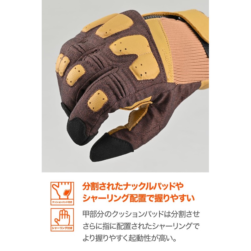 Daytona Motorcycle Gloves, For Winter and Autumn, Genuine Leather (Goat