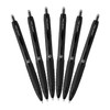 Uni-Ball Signo 307 Feiner, einziehbarer Tintenroller, 6er Packung, Schwarz, UMN-307