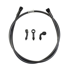Universal Motorcycle Hydraulic Brake Oil Hose CNC Craft Available in 400 mm to 2400 mm M10 Mounting Hole Rotating Fittings for Scooters Motorcycles ATV Off-Road Vehicles (600 mm)