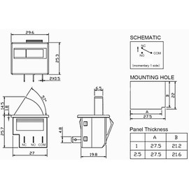 Heyiarbeit Refrigerator Door Light Switch 3Pin Universal Replacement LTK-17 Momentary Fridge Switch NC AC 250V 0.5A for Most Refrigerators Freezer White 2Pcs