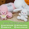 BATELO Thin Chenille Yarn for Crocheting & Knitting, Soft Plush