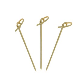 Royal Bamboo Knot Cocktail and Hors' D'oeuvre Picks, 3.5 Inches, Brown, Package of 1000