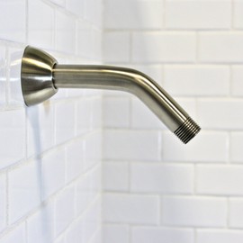 Speakman S-2500-BN Clean and Simple Shower Arm and Flange for Stylish Bathroom Décor, 7 inches, Brushed Nickel