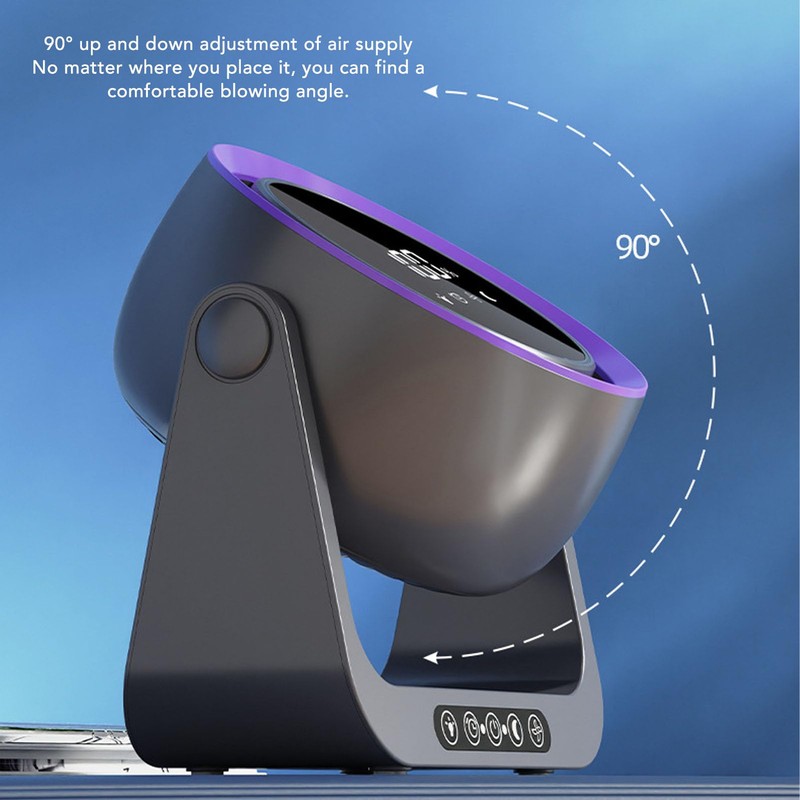 Generic Air Circulator Fan, USB Digital Display Desk Fan with