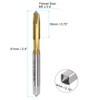 sourcing map 4pcs Spiral Point Plug Taps, M5 x 0.8