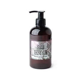 Cute Farms Succulent, Cacti, & Aloe Fertilizer | Gentle Monthly Use Formula Plant Food (8 oz. Bottle + ONE Fine Mist Spray Bottle)