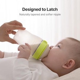 Comotomo Silicone Baby Bottle Gen 2 – 2026 Release (8oz) – Soft, Wide-Neck Bottle for Comfortable Feeding with Dual Anti Colic Vents (Includes Medium 