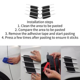 Air Flow Vent, Air Flow Cover, Pair of Car Exterior Hood Side Air Intake Opening Shark Gills Outlet Decorative Decorative Sticker