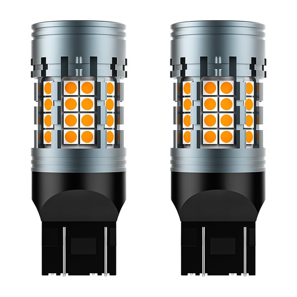 RUNEWAX 7444NA 7443NA LED Bulbs Amber for 2015-2025 Chevy Silverado