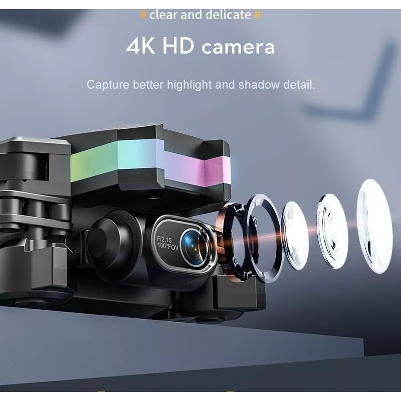 Pmarket Mini Drone Xt8 Frame Rc Plegable Wifi Control De