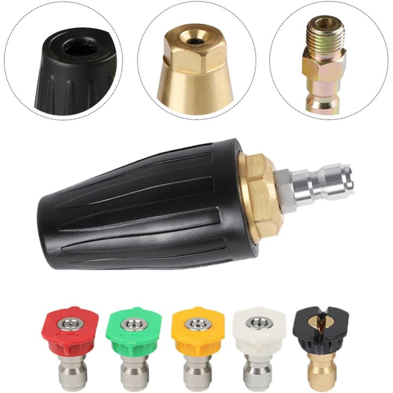 Boquilla Giratoria Turbo 4000 PSI Diámetro 040 para Hidrolavadora (6