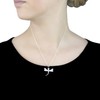 Tuscany Silver Cubic Zirconia Dragonfly Pendant