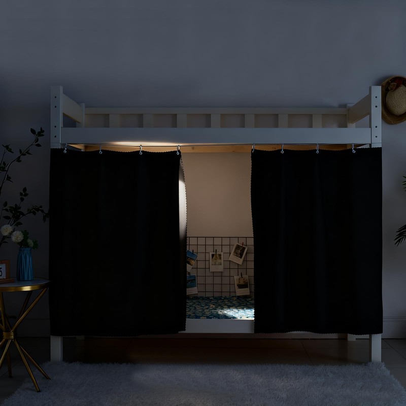 ziyue 2 Pcs Blackout Bunk Bed Curtains 78.7 * 59"