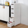 5 Storage Drawer Rolling Cart Organizer and Storage,Plastic Unit on