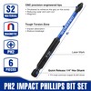 WORKPRO 6pcs PH2 Impact Phillips Screwdriver Bit Set, S2 Professional