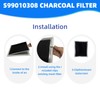 WZKO WB02X10707 S99010308 Charcoal Replacement Filter 10.8 X 13.3 X
