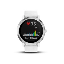 Garmin Vivoactive 3 GPS Smartwatch with Built-In Sports Apps and Wrist Heart Rate, White (Renewed)