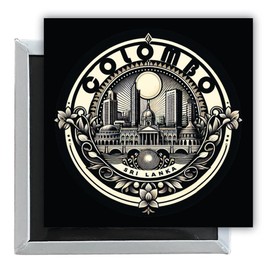 Colombo Sri Lanka Souvenir Destination 2.5 x 2.5-Inch Fridge Magnet Single