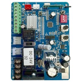 Control Board ONLY for Blütezeit DC24V Sliding Gate Openers, Replacement PCB Circuit Mother Board (24-bit/32-bit) for Electric Automatic Slide Gate Motor (Confirm Version Before Purchase)