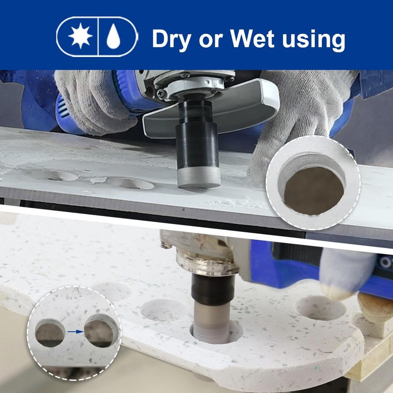 SHDIATOOL Diamond Core Drill Bits Hole Saw Kit for Porcelain