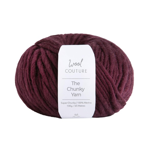 Wool Couture The Chunky Yarn - Plum 100% Merino Wool