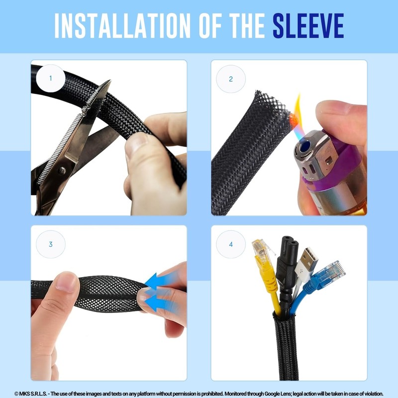 MarketConnect® Expandable Cable Sleeve, Diameter 20 mm, Length 30 m,