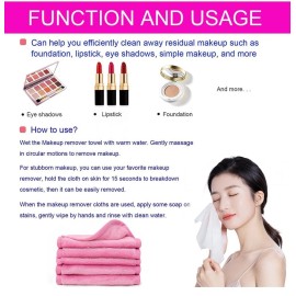 Makeup Eraser Full Size 5 Pack PİNK  Reusable Cloth New in Box
