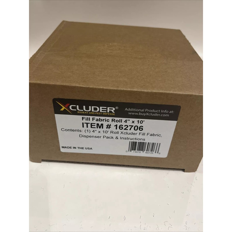 Xcluder 162706 Rodent Control Fill Fabric Roll 4 X 10