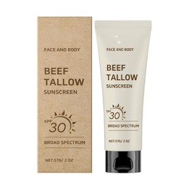 Beef Tallow Sunscreen SPF 30, Suncream for Face and Body